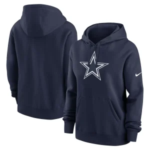 Dallas cowboys nike womens club fleece pullover hoodie Navy