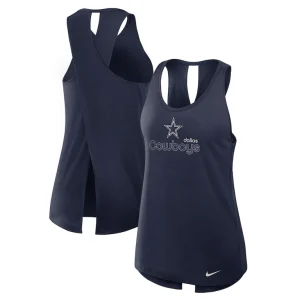 Dallas cowboys nike womens crossback performance tank top Navy
