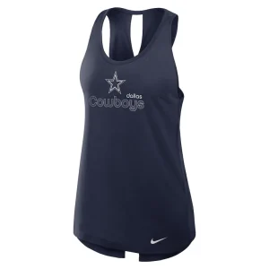 Dallas cowboys nike womens crossback performance tank top Navy S