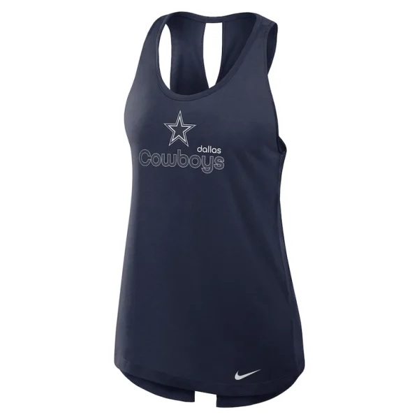 Dallas cowboys nike womens crossback performance tank top Navy S