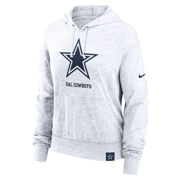 Dallas cowboys nike womens gym vintage logo pullover hoodie White S