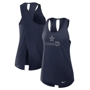 Dallas cowboys nike womens plus size performance tank top Navy