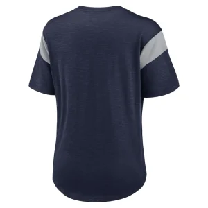 Dallas cowboys nike womens primary logo fashion top Heather navy M