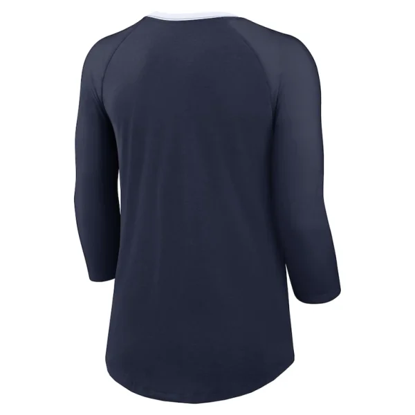 Dallas cowboys nike womens raglan 34 sleeve t shirt Navy M