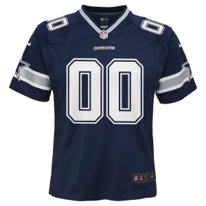 Dallas cowboys nike youth custom game jersey Navy Yth M