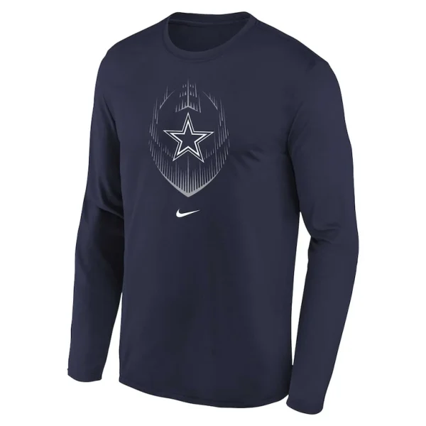 Dallas cowboys nike youth legend icon long sleeve t shirt Navy Yth M