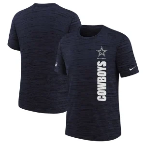 Dallas cowboys nike youth sideline velocity performance t shirt Navy
