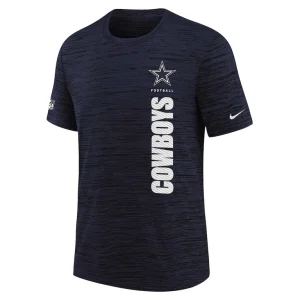 Dallas cowboys nike youth sideline velocity performance t shirt Navy Yth M