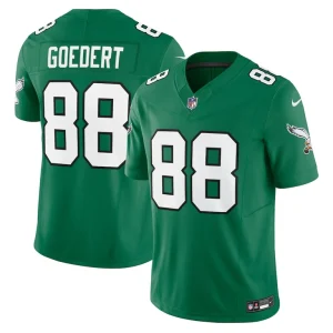 Dallas goedert philadelphia eagles nike vapor f.u.s.e. limited jersey Kelly green