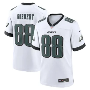 Dallas goedert philadelphia eagles nike white game jersey White