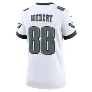 Dallas goedert philadelphia eagles nike white game jersey White L