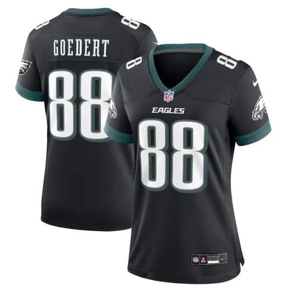 Dallas goedert philadelphia eagles nike womens alternate game jersey Black