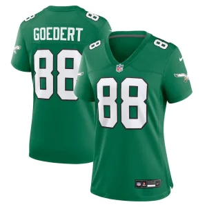 Dallas goedert philadelphia eagles nike womens alternate game jersey Kelly green