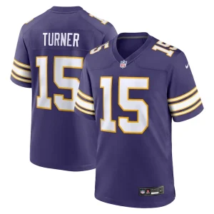 Dallas turner minnesota vikings nike alternate game jersey Purple