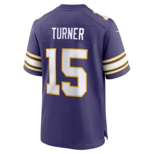 Dallas turner minnesota vikings nike alternate game jersey Purple L