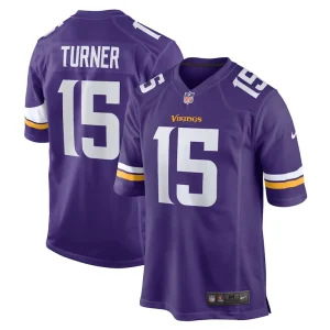 Dallas turner minnesota vikings nike game jersey Purple