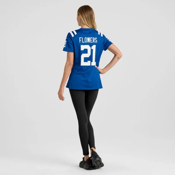 Dallis flowers indianapolis colts nike womens game jersey Royal 2XL