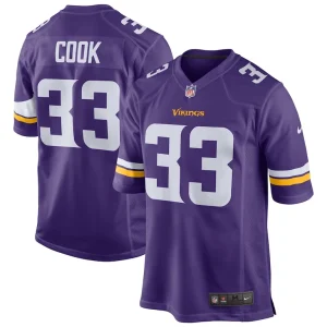Dalvin cook minnesota vikings nike player game jersey Purple