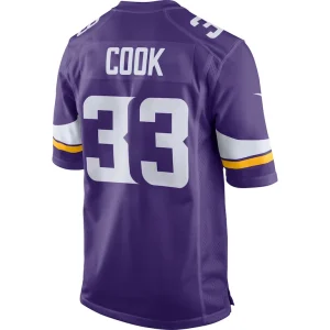 Dalvin cook minnesota vikings nike player game jersey Purple L