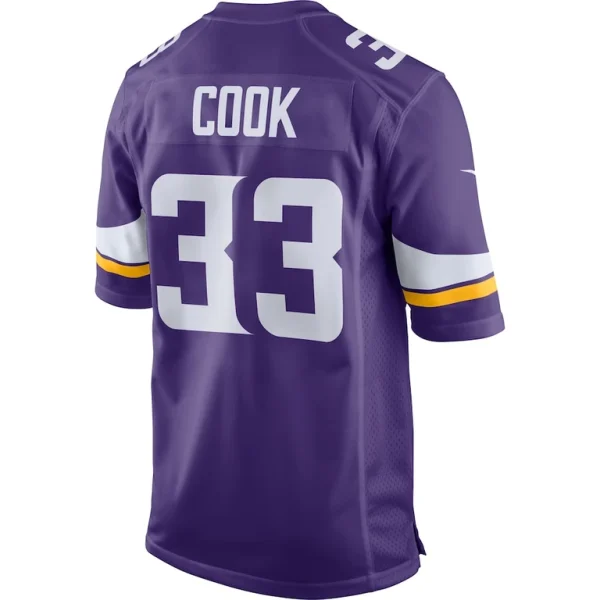 Dalvin cook minnesota vikings nike player game jersey Purple L