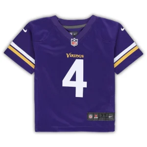 Dalvin cook minnesota vikings nike toddler game jersey Purple 3T