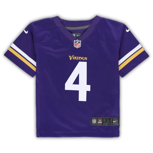 Dalvin cook minnesota vikings nike toddler game jersey Purple 3T