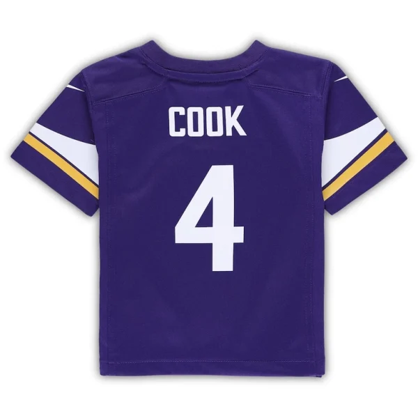 Dalvin cook minnesota vikings nike toddler game jersey Purple 4T