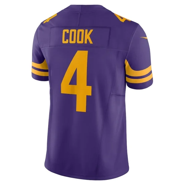 Dalvin cook minnesota vikings nike vapor f.u.s.e. limited jersey Purple L