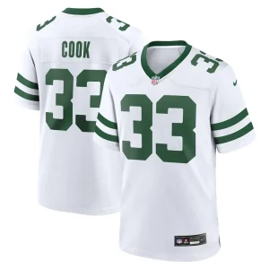 Dalvin cook new york jets nike legacy player jersey White