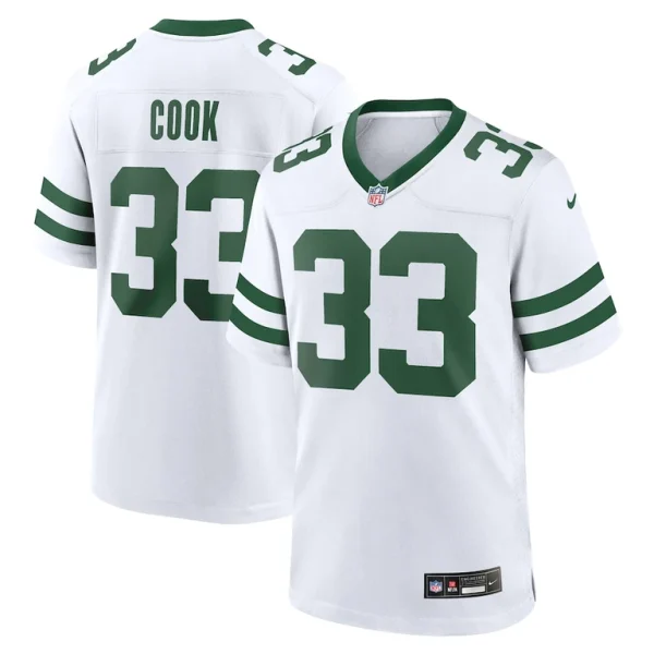 Dalvin cook new york jets nike legacy player jersey White
