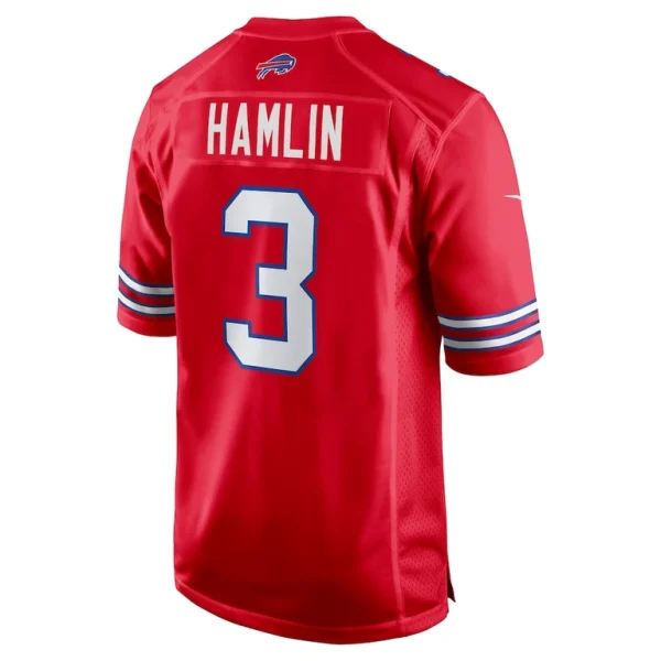 Damar hamlin buffalo bills nike alternate game jersey Red L