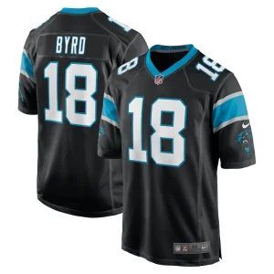 Damiere byrd carolina panthers nike game player jersey Black