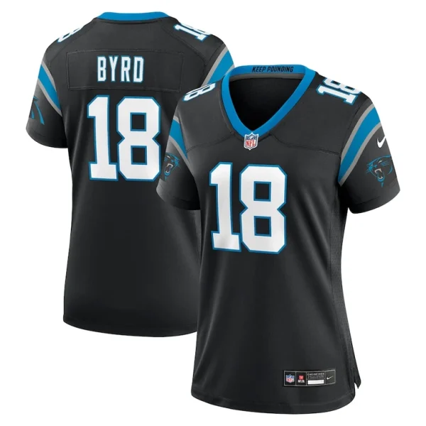 Damiere byrd carolina panthers nike womens game player jersey Black