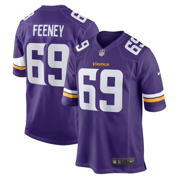 Dan feeney minnesota vikings nike team game jersey Purple