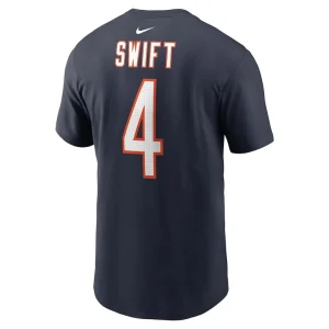 Dandre swift chicago bears nike player name number t shirt Navy L