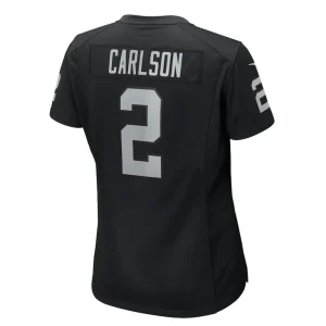 Daniel carlson las vegas raiders nike womens game jersey Black L