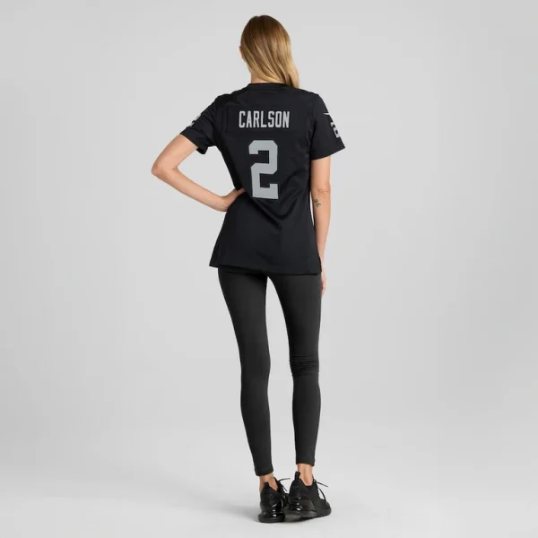 Daniel carlson las vegas raiders nike womens player game jersey Black 2XL