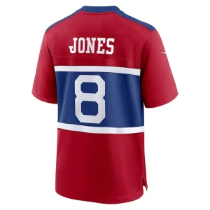 Daniel jones new york giants nike alternate player game jersey Century red L