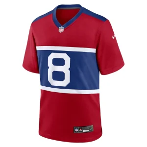 Daniel jones new york giants nike alternate player game jersey Century red M