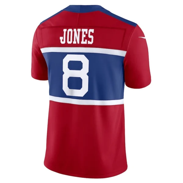 Daniel jones new york giants nike alternate vapor f.u.s.e. limited jersey Century red L