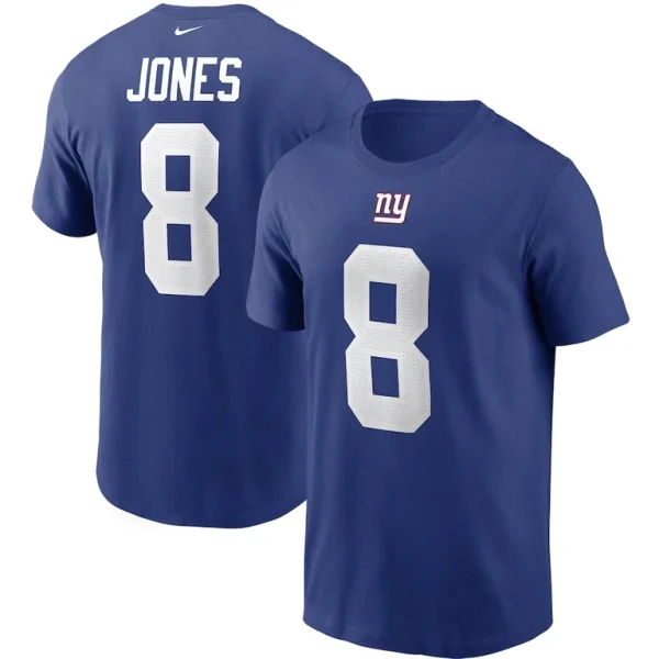 Daniel jones new york giants nike name number t shirt Royal