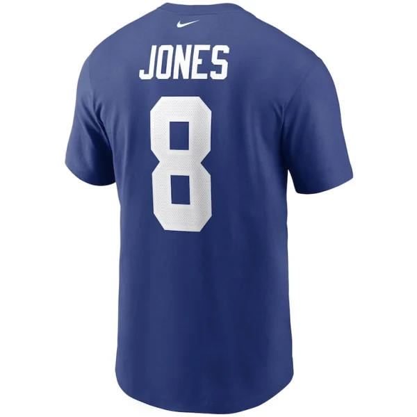 Daniel jones new york giants nike name number t shirt Royal L