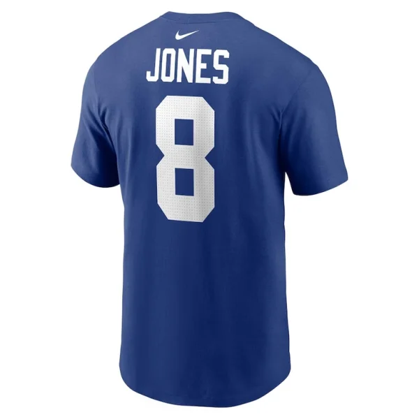 Daniel jones new york giants nike player name number t shirt Royal L