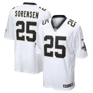 Daniel sorensen new orleans saints nike player game jersey White