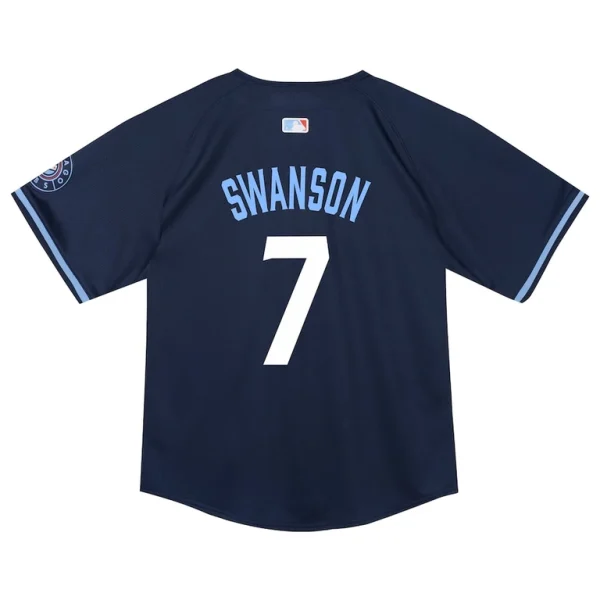 Dansby swanson chicago cubs nike toddler city connect limited player jersey Navy 4T