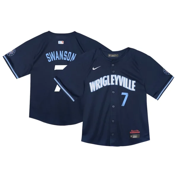 Dansby swanson chicago cubs nike toddler city connect limited player jersey Navy