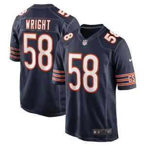 Darnell wright chicago bears nike game jersey Navy