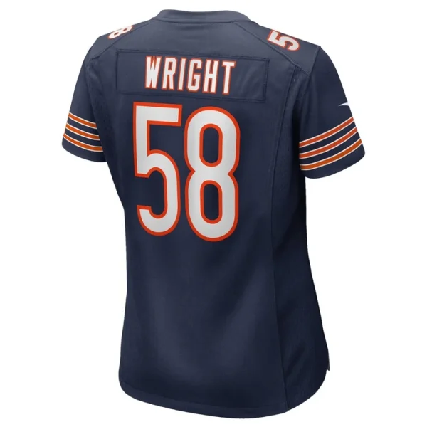 Darnell wright chicago bears nike womens game jersey Navy L