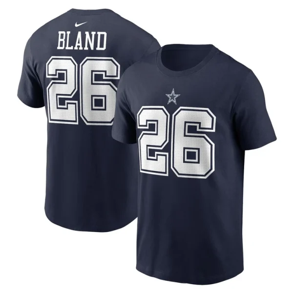 Daron bland dallas cowboys nike player name number t shirt Navy