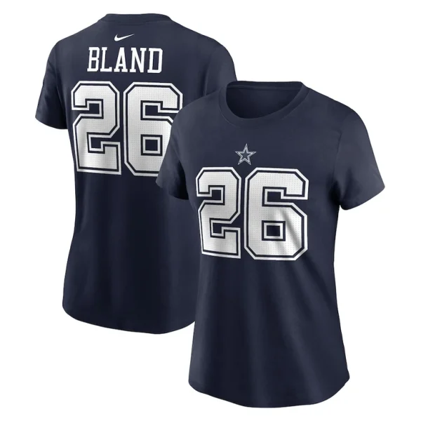 Daron bland dallas cowboys nike womens player name number t shirt Navy
